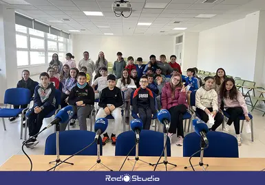 Los protagonistas del proyecto de las Marzas Solidarias del CEIP El Mimbral de Pi&eacute;lagos
