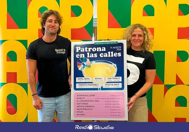 Emilio P&eacute;rez y Patricia Portilla presentan el cartel de 2026 | Foto: Radio Studio