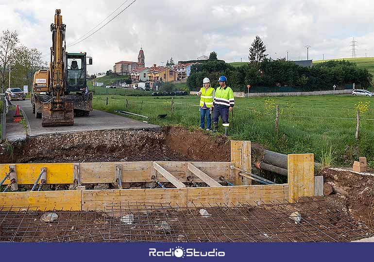 Los trabajos de reparación de la carretera en Polanco han comenzado.