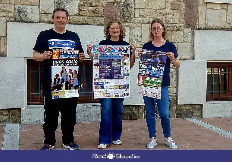 Presentación del cartel de las fiestas de San Migueluco en Campuzano, que se celebrarán del 5 al 7 de mayo.