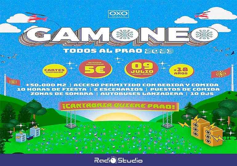 Cartel anunciador del primer festival Gamoneo, que se celebrará el 9 de julio.
