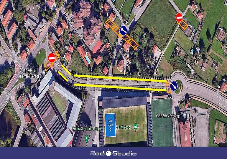 El tramo del bulevar ronda que discurre frente al estadio de El Malecón quedará cortado al tráfico cada día de concierto, desde las 18.00 horas