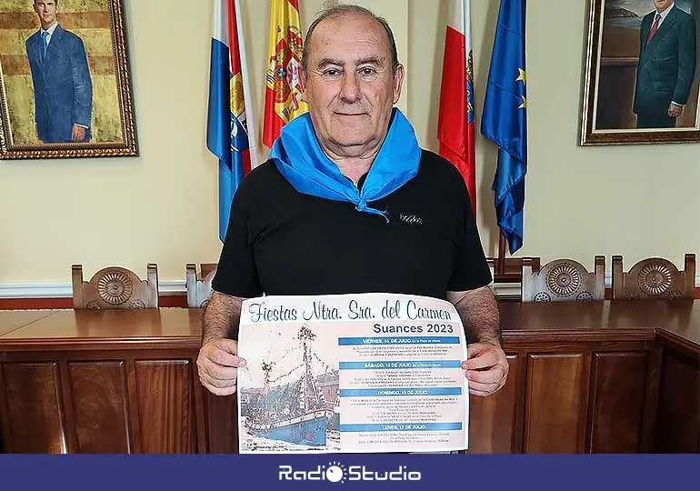 José Luis Plaza, concejal de Festejos de Suances, ha presentado el programa de fiestas de la Virgen del Carmen.