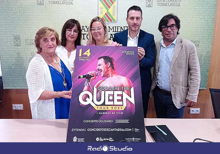 Presentación del concierto solidario del grupo tributo a Queen, el 14 de agosto en La Lechera.