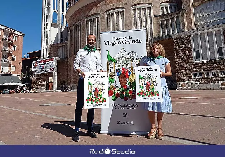 El alcalde de Torrelavega y la concejal de Festejos han presentado hoy el detalle del programa de fiestas de La Virgen Grande 2023.
