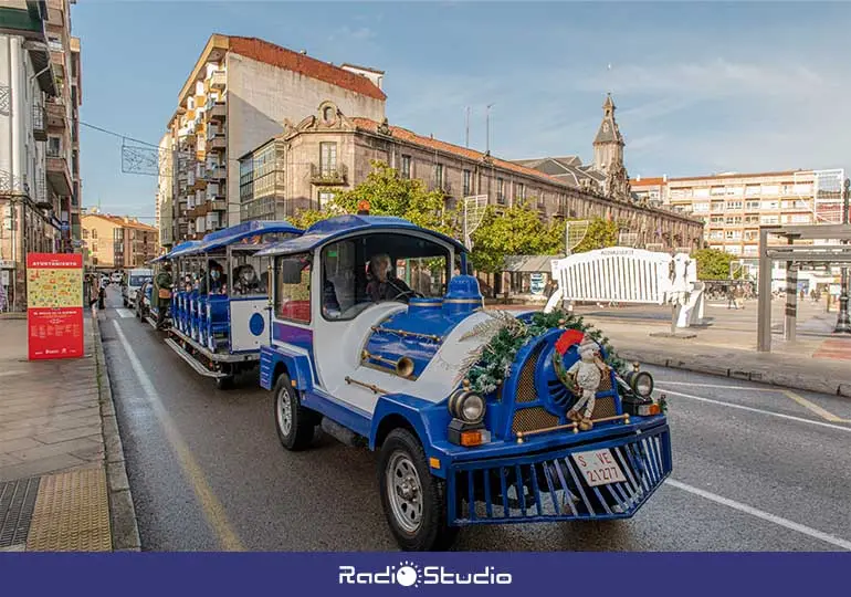 El tren Grillo volverá a recorrer las calles de Torrelavega estas navidades en viajes gratuito.