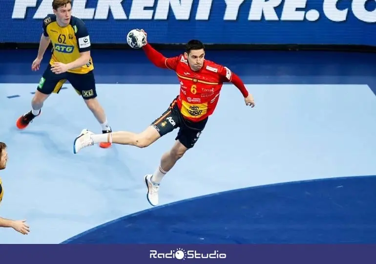 Ángel Fernández con la Selección Española