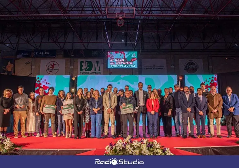 Foto de familia en la Gala del Deporte