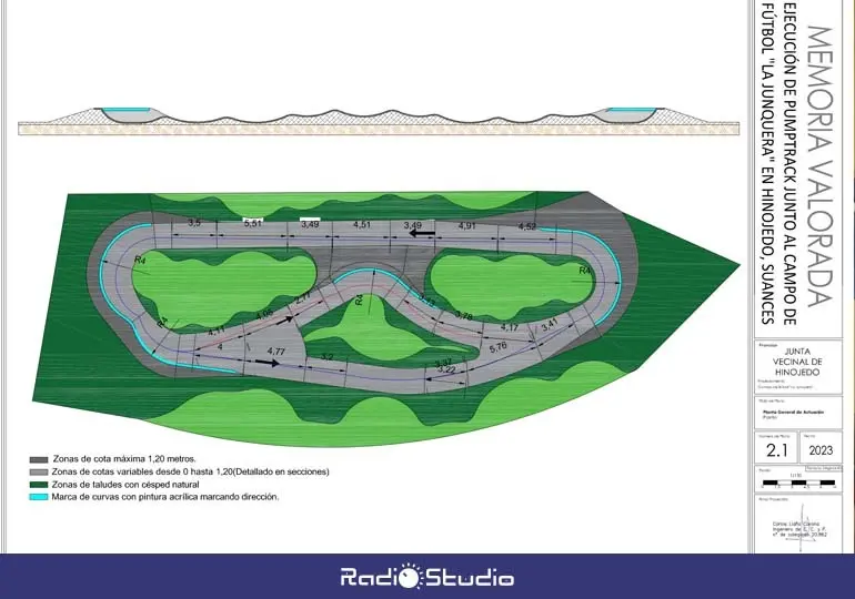 Hinojedo contará con una pista de pump track demandada por los niños y niñas del pueblo