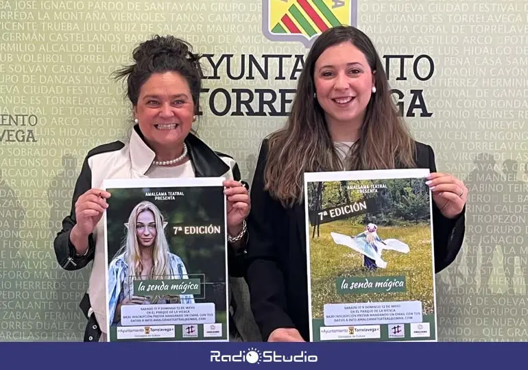 Esther Vélez y Aroa Díaz presentan la VII Senda Mágica de La Viesca | Foto: Radio Studio