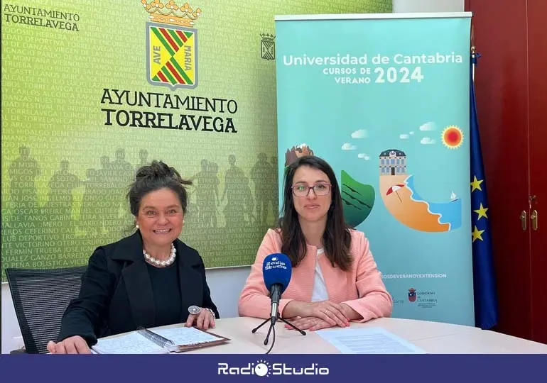 Esther Vélez y Patricia Martínez presenten los cursos de verano de la UC de 2024 | Foto: Radio Studio