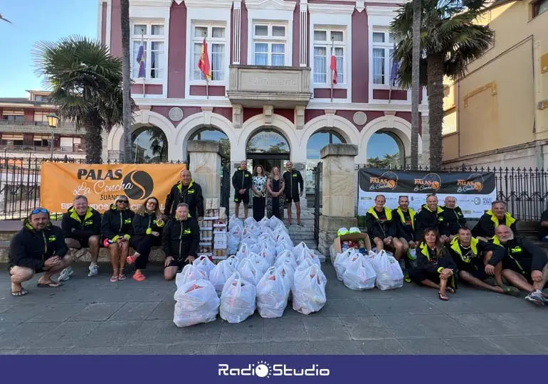 Voluntarios del II Marat&oacute;n de Palas La Concha realiza la primera entrega solidaria al Banco de Alimentos | Foto: Radio Studio