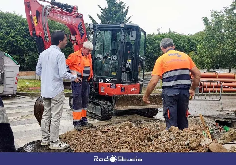 Borja Sainz Ahumada visita el inicio de las obras | Foto: Ayuntamiento