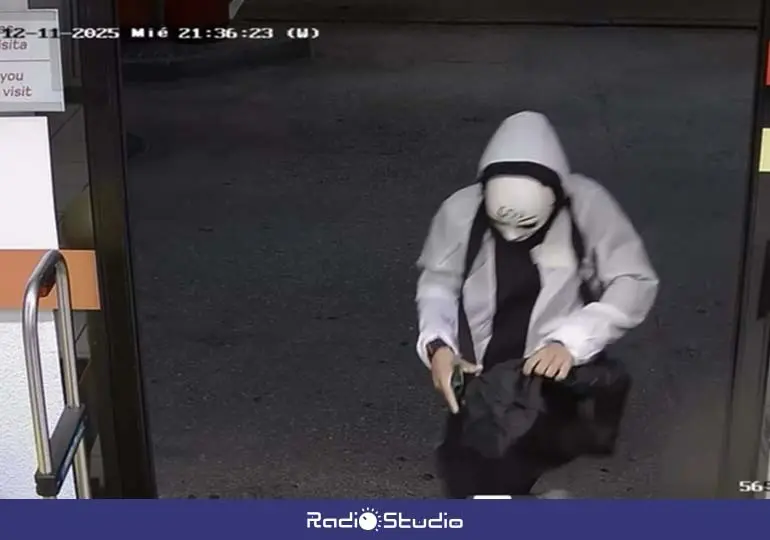 Imagen captada por la c&aacute;mara de seguridad del &aacute;rea de servicio