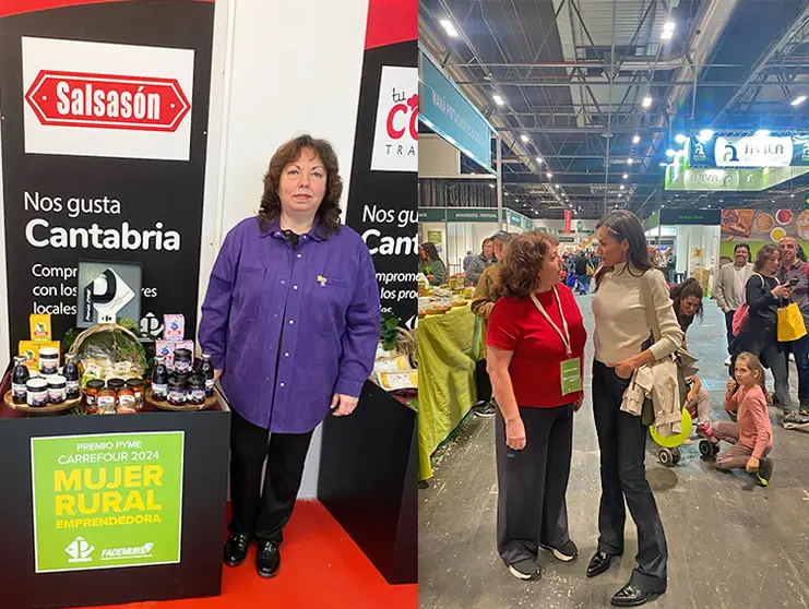 Mar&iacute;a Azuzena Jim&eacute;nez Talavera, de Salsas&oacute;n, durante la &uacute;ltima feria en Madrid a la que ha asistido