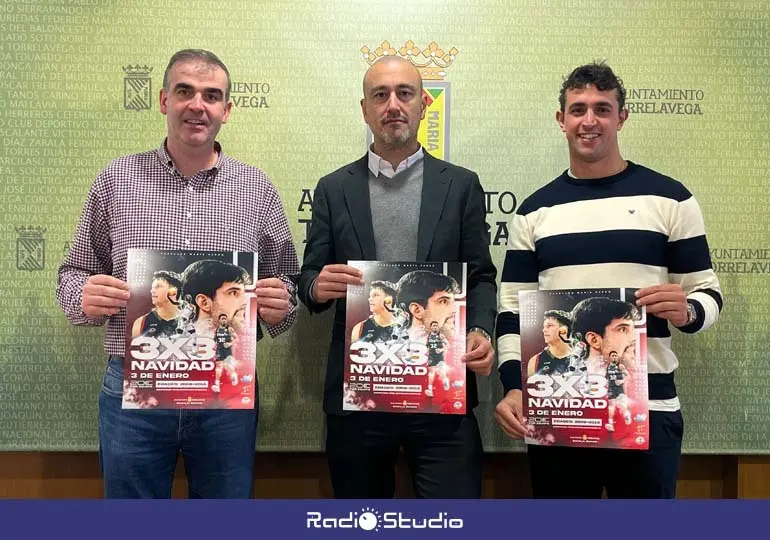 David Mangas, Javier L&oacute;pez Estrada y Nacho Gonz&aacute;lez promocionan el 3x3 | Foto: Radio Studio