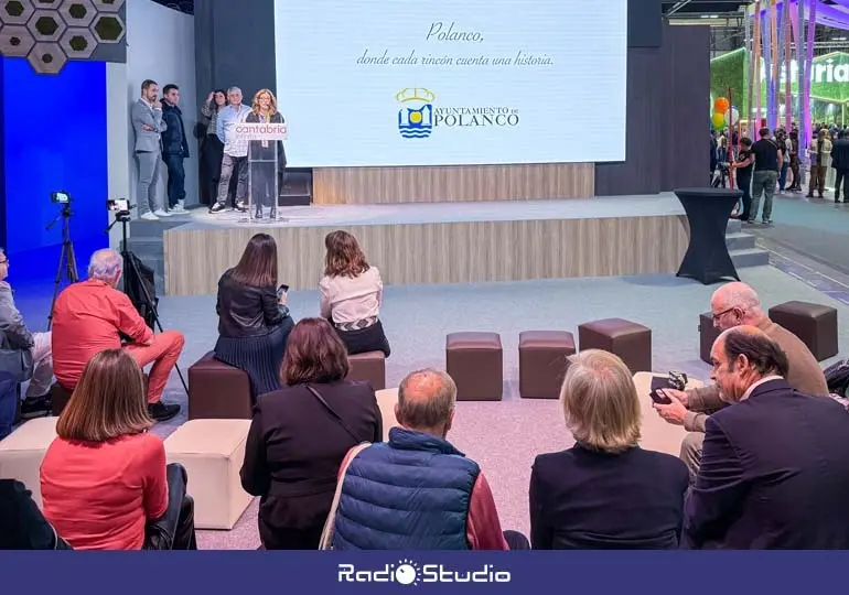 La alcaldesa junto al resto de representantes de Polanco durante la presentaci&oacute;n en Fitur el pasado a&ntilde;o | Foto: Ayuntamiento de Polanco