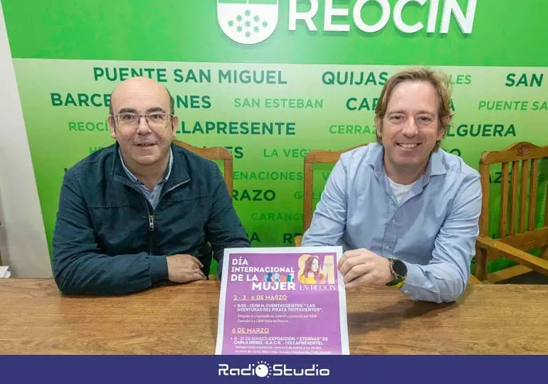 El alcalde de Reoc&iacute;n, Pablo Diestro, y el concejal de Cultura, Fernando Callejo | Foto: Ayuntamiento