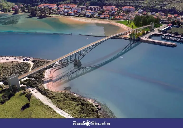 Infograf&iacute;a de la pasarela entre Suances y Miengo | Foto: Ayuntamiento de Suances