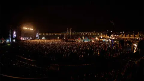 Imagen de archivo de un concierto en las fiestas de La Patrona de 2023