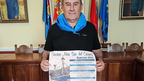Jos&eacute; Luis Plaza, concejal de Festejos de Suances, ha presentado el programa de fiestas de la Virgen del Carmen.