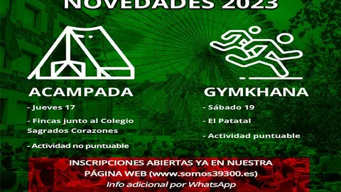 Las dos nuevas actividades de la 2ª Liga de Peñas Somos39300 han sido presentadas hoy.