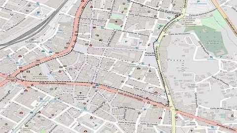 El &aacute;rea en que se aplicar&aacute;n las restricciones por ser ZBE estar&aacute; limitado por las calles La Llama, Juli&aacute;n Ceballos, Jos&eacute; Mar&iacute;a de Pereda y Juli&aacute;n Urbina.