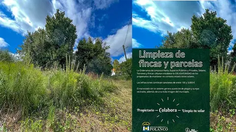Polanco hace un llamamiento a los propietarios de fincas a mantenerlas limpias.