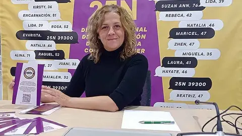 Patricia Portilla, la concejal de Igualdad, ha presentado los actos organizados en Torrelavega por el 25N.
