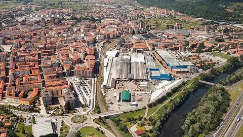 Vista a&eacute;rea de Torrelavega.