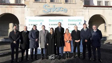 El proyecto se presentó, in situ, en las instalaciones de la antigua fábrica de Sniace.