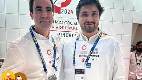C&eacute;sar Muriedas, propietario de El Hostal del Pericote, con su chef Enrique Corsini