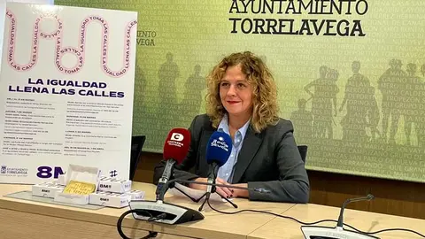 La concejal de Igualdad, Patricia Portilla, presenta los actos del 8M | Foto: Radio Studio