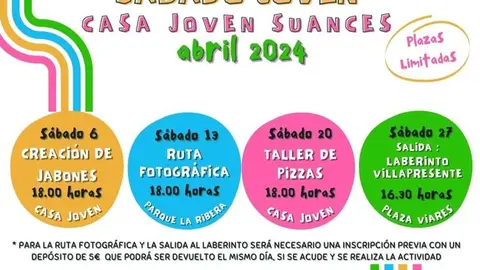 Vuelve el programa &ldquo;S&aacute;bado Joven&rdquo; con actividades gratuitas