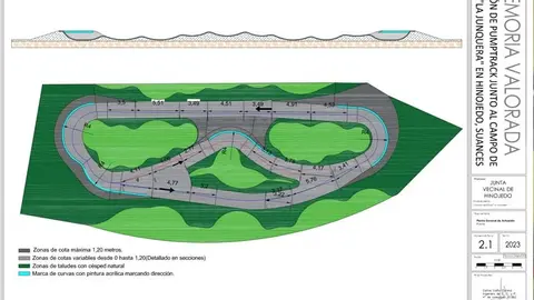 Hinojedo contar&aacute; con una pista de pump track demandada por los ni&ntilde;os y ni&ntilde;as del pueblo