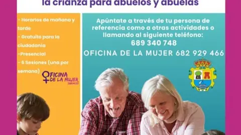 El Ayuntamiento acoger&aacute; un taller de apoyo a la crianza destinado a los abuelos y abuelas del municipio