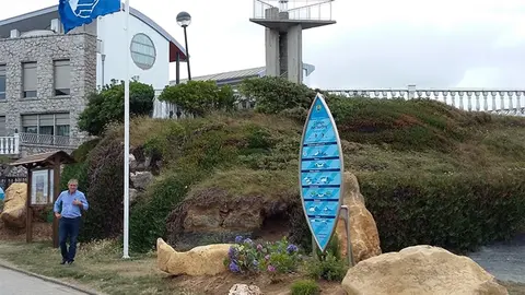 Bandera azul en Suances