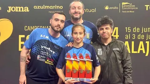 Eloisa Barreda con sus cuatro oros