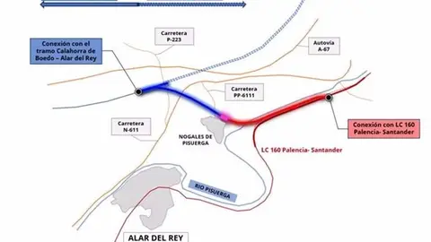 Nuevo enlace en Palencia que permitir&aacute; adelantar tres a&ntilde;os la llegada de la alta velocidad a Cantabria