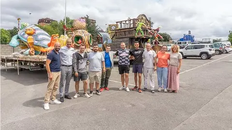 Dos carrozas de las pe&ntilde;as mateas de Reinosa participar&aacute;n en el desfile de la Gala Floral.