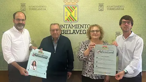 Los concejales Jos&eacute; Luis Urraca y Borja Sainz, junto con Pedro Cay&oacute;n y Manuela Anta han presentado las jornadas | Foto: Radio Studio