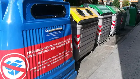 Contenedores de basura en Torrelavega