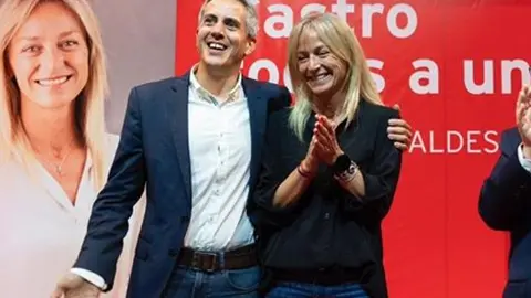 Pablo Zuloaga y Susana Herr&aacute;n durante la campa&ntilde;a electoral | Foto: PSOE