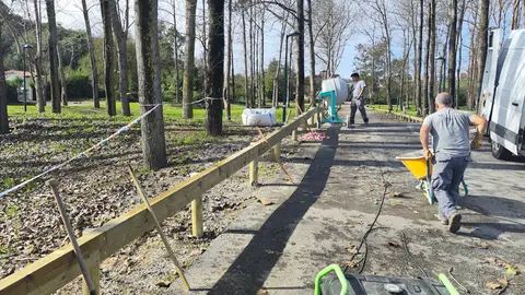 Trabajos en el parque de El Espada&ntilde;al