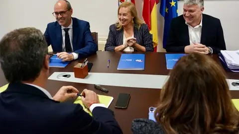 Reuni&oacute;n entre PP y PRC donde se ha alcanzado un preacuerdo para el presupuesto regional de 2025 | Foto: PP