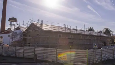 Estado de las obras de la rehabilitaci&oacute;n de La Lechera a noviembre de 2024, en su primera fase todav&iacute;a | Foto: Ayuntamiento