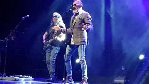 Rafa S&aacute;nchez, de La Uni&oacute;n, en su &uacute;ltimo concierto en Santander hace dos a&ntilde;os | Foto: Radio Studio