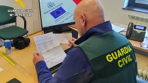 Foto de la Guardia Civil de la investigaci&oacute;n del delito