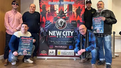 Organizadores y jurado del II Concurso de Bandas Emergentes New City Rock.