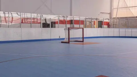 La pista de hockey del Mies de Vega | Foto: Ayuntamiento